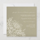 フローラヴィンテージ婚約のアナウンスカード 案内状 (裏面)