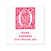 フローラヴィンテージ文字O セルフインキングスタンプ (デザイン)