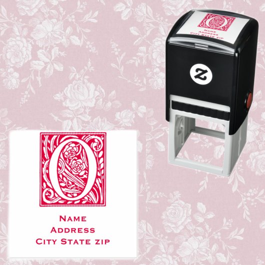 フローラヴィンテージ文字O セルフインキングスタンプ