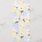 フローラヴィンテージ春の結婚式メニューカード メニュー (裏面)