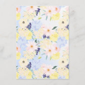 フローラヴィンテージ春の結婚式挿入カード エンクロージャーカード (裏面)