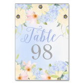 フローラヴィンテージ春カスタムウェディング テーブルナンバー (裏面)