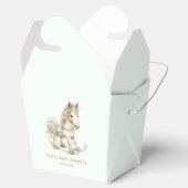 フローラヴィンテージ玩具ロッキング馬赤ちゃんシャワー フェイバーボックス (オープン)