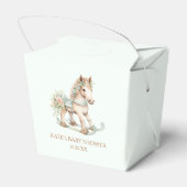 フローラヴィンテージ玩具ロッキング馬赤ちゃんシャワー フェイバーボックス (裏面サイド)