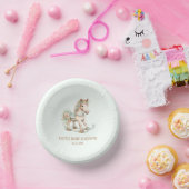 フローラヴィンテージ玩具ロッキング馬赤ちゃんシャワー ペーパーボウル (パーティー)