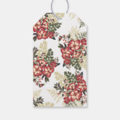 フローラヴィンテージ秋ブルゴーニュ結婚ーズ ギフトタグ (裏面)