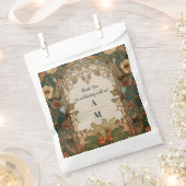 フローラヴィンテージ結婚アールヌーボー フェイバーバッグ (クリップ留めされた状態)