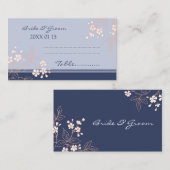 フローラヴィンテージ結婚式テーブル場所設定カード プレイスカード (正面/裏面)