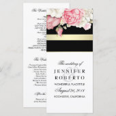 フローラヴィンテージ結婚式 プログラム (正面/裏面)