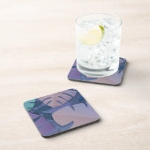 フローラヴィンテージ絵画自然カラフル コースター (右側)