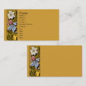 フローラヴィンテージ縁どアート名刺 名刺 (正面/裏面)