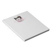 フローラヴィンテージ裁縫パーソナライズされた機 ノートパッド (アングル)