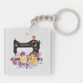 フローラヴィンテージ裁縫機械モノグラムキーチェーン キーホルダー (裏面)