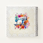 フローラヴィンテージ裁縫機 ノートブック (裏面)