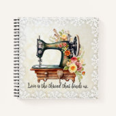 フローラヴィンテージ裁縫機 ノートブック (正面)