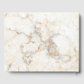 フローラヴィンテージ赤いバラ白い結婚大理石 ゲストブック (裏面)