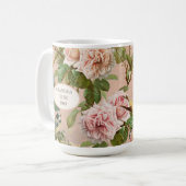 フローラヴィンテージ赤面バライエロー·グランマトゥ·ビー コーヒーマグカップ (正面左)