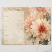 フローラヴィンテージ週間プランナースクラップブック紙 (裏面)