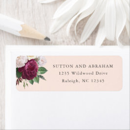 フローラヴィンテージ開花差出人住所 ラベル