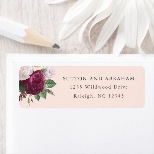 フローラヴィンテージ開花差出人住所 ラベル (インサイチュ)