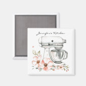 フローラヴィンテージ電動ミキサーキッチンマグネット マグネット (正面/裏面)