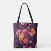 フローラヴィンテージ：秋のガーデンスプレンダー トートバッグ (裏面)