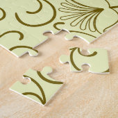 フローラヴィンテージ：美しい背景イラストレーション ジグソーパズル (側面)