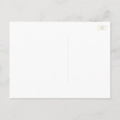 フローラヴィンテージBoho羽の日付を保存 案内ポストカード (裏面)