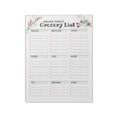 フローラ一覧(カテゴリ付き) ノートパッド (回転)