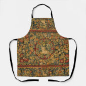 フローラ一角模様 エプロン (正面)