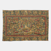 フローラ一角模様 キッチンタオル (横)