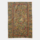 フローラ一角模様 キッチンタオル (縦)