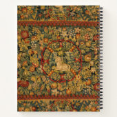 フローラ一角模様 ノートブック (裏面)