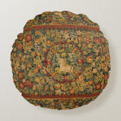 フローラ一角模様 ラウンドクッション (正面)