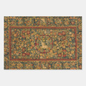 フローラ一角模様 ラッピングペーパーシート (正面3)