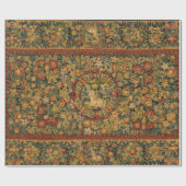 フローラ一角模様 ラッピングペーパー (フラット)