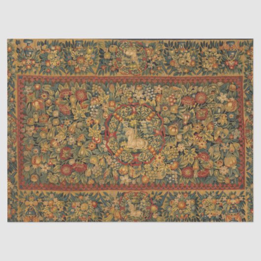 フローラ一角模様 薄葉紙 (正面)