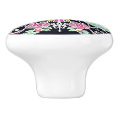 フローラ万華鏡のように千変万化するパターンデザイン セラミックノブ (側面)