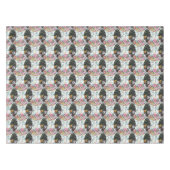 フローラ万華鏡のように千変万化するパターン – バイ芸術的クラリア テーブルクロス (正面(横))