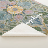 フローラ万華鏡のように千変万化するパターン パーソナライズされた シェルパブランケット (3/4)