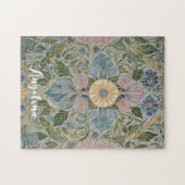 フローラ万華鏡のように千変万化するパターン パーソナライズされた ジグソーパズル (横)