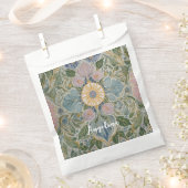 フローラ万華鏡のように千変万化するパターン パーソナライズされた フェイバーバッグ (クリップ留めされた状態)