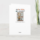 フローラ万華鏡のように千変万化するパターン-誕生日カード サンキューカード (裏面)