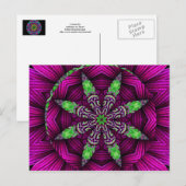 フローラ万華鏡曼荼羅デザインはがき ポストカード (正面/裏面)