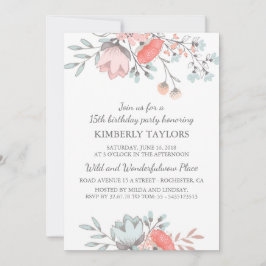 フローラ三日熱パーティーヴィンテージ 招待状