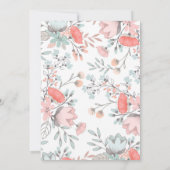 フローラ三日熱パーティーヴィンテージ 招待状 (裏面)