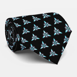 フローラ三角形パターン/セミ抽象芸術花 ネクタイ