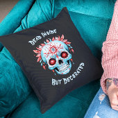 フローラ不気味な砂糖スカル面白いハロウィーン クッション