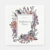 フローラ不気味ハロウィーン誕生日パーティーカード スタンダードランチョンナプキン (正面)