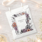 フローラ不気味ハロウィーン誕生日パーティーカード フェイバーバッグ (クリップ留めされた状態)